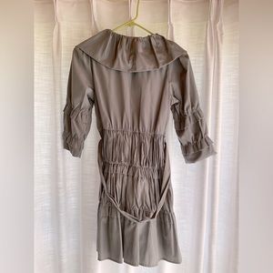 Grey wrap dress